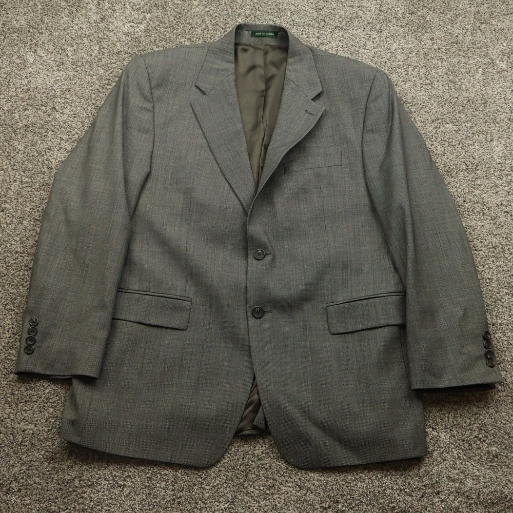 Lauren Ralph Lauren Jacket Mens 42R Gray Wool Blend Blazer Classic Suit Coat